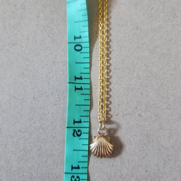 24" Gold Tone Shell Pendant Necklace Artisan Fashion NWT Tony Alexander Jewelry - Picture 2 of 3